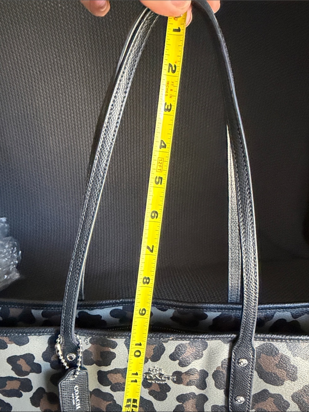 Coach Leopard Print Tote and Wallet Set - Brown/Black/Gray - Picture 15 of 15